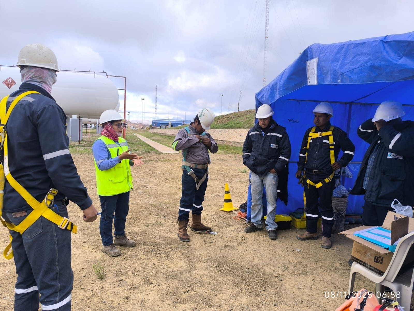 Reunión de seguridad en obra — CONATROL